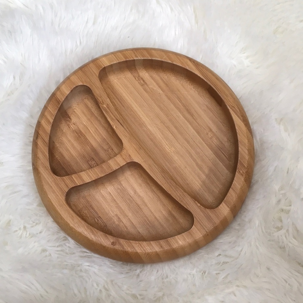 Avanchy bamboo plate for baby/toddler with suction